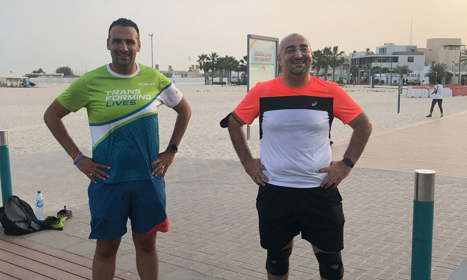 Professor of Mathematics at AUD runs for the medical treatment of underprivileged children in the UAE