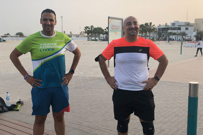 Professor of Mathematics at AUD runs for the medical treatment of underprivileged children in the UAE