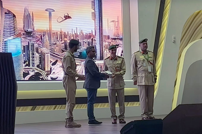 Supermodule recognized by the Dubai Police during the Resilience Forum