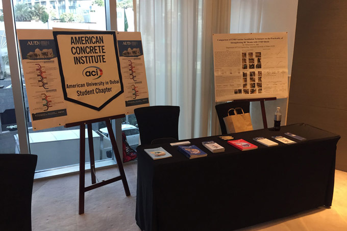 American Concrete Institute (ACI) student chapter held for the first time in the Middle East