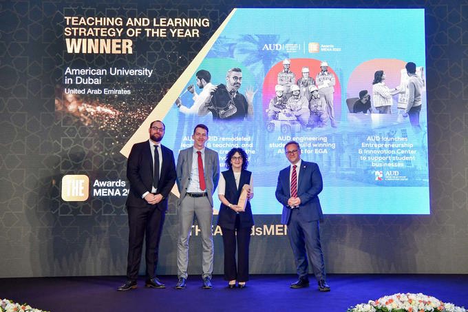 AUD secures “Teaching and Learning Strategy of the Year Award” by Times Higher Education Awards MENA 2023