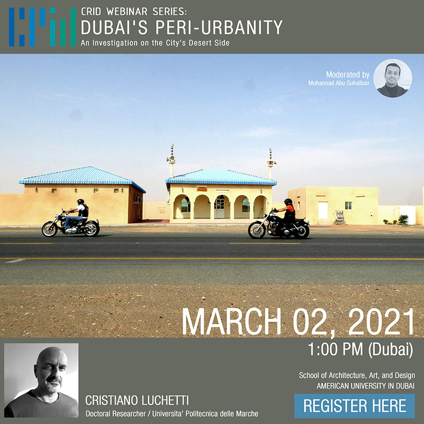 CRID Series Dubai's Peri-Urbanity Poster