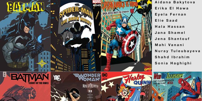 Superhero Comic Cover Series Student Showcase