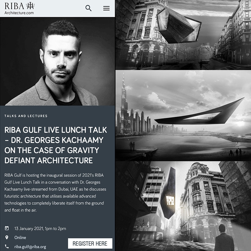 RIBA Gulf Talk Dr Georges Kachaamy Poster