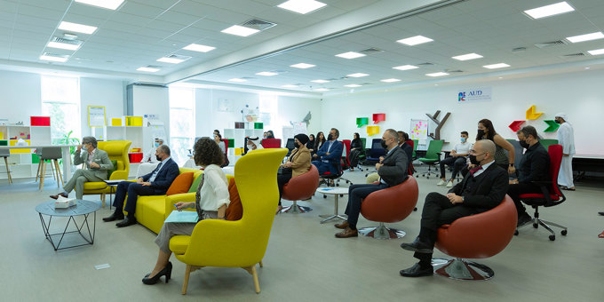 The official opening of the AEIC incubator