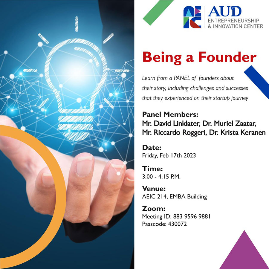 AEIC - Being a founder